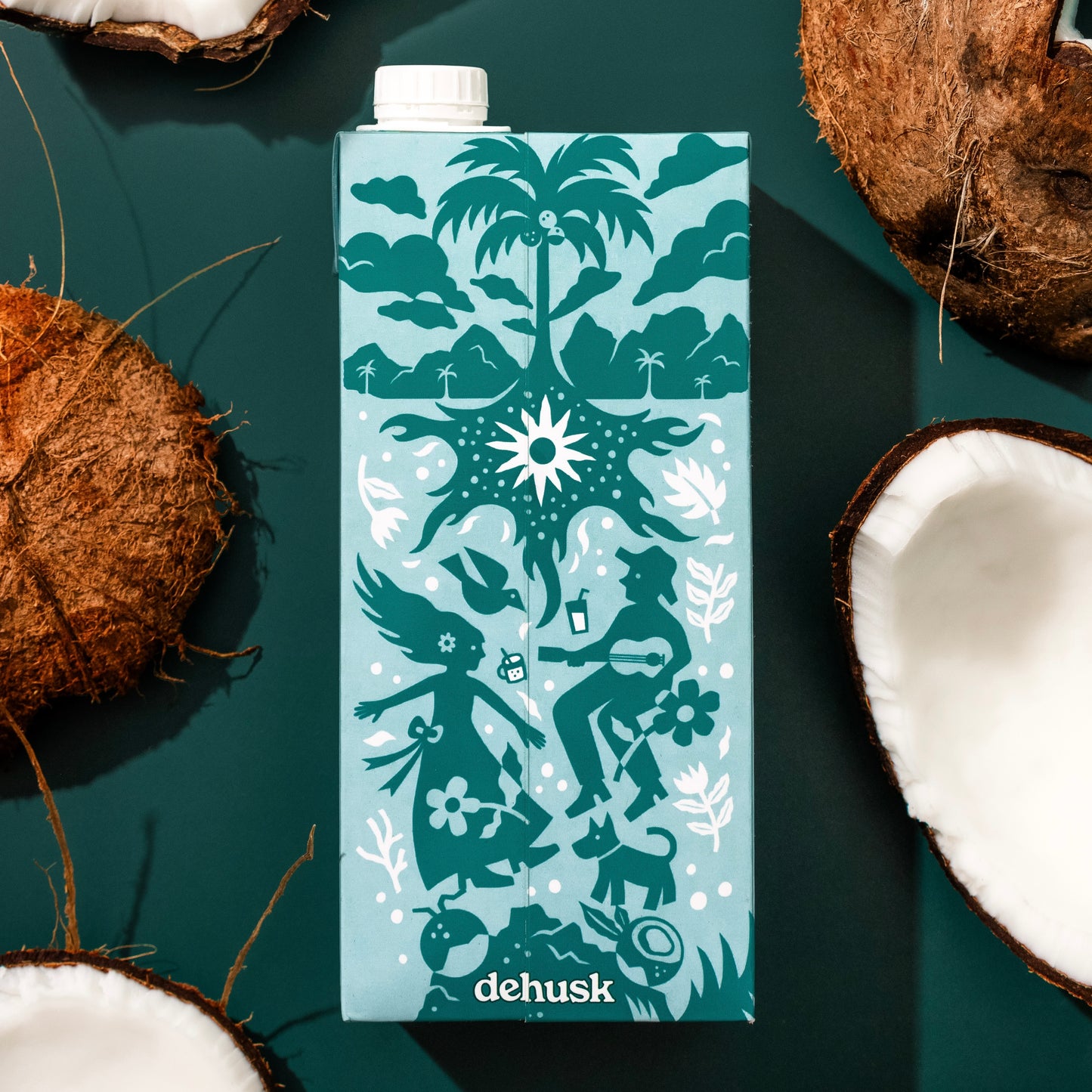 3 x 1L Dehusk Coconut Milk - Fortified Milk Alternative