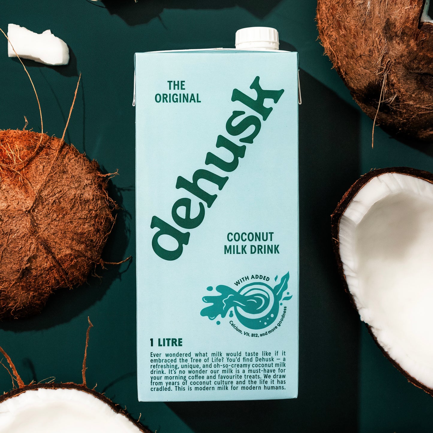 3 x 1L Dehusk Coconut Milk - Fortified Milk Alternative
